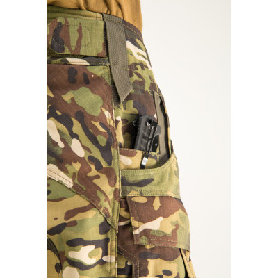 Тактичні штани WROOM COMBATOR PolyCotton Nyco Ripstop. Колір Multicam Wooded