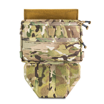 Modular Two-Section Ghost Gen5 Groin Protector, Ballistic Protection Class 2. Color Multicam