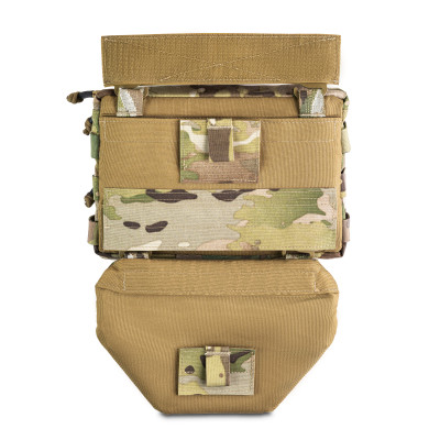 Modular Two-Section Ghost Gen5 Groin Protector, Ballistic Protection Class 2. Color Multicam
