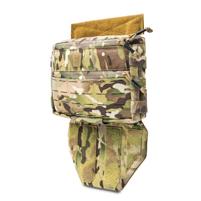 Modular Two-Section Ghost Gen5 Groin Protector, Ballistic Protection Class 2. Color Multicam