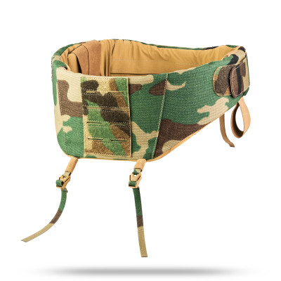 Balistyczna osłona szyi GHOST GEN5 WROOM Universal z ochroną balistyczną 1. klasy zgodnie z normą DSTU. Kolor Multicam Woodland