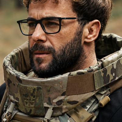GHOST GEN5 WROOM Universal Ballistic Neck Protection with Class 2 Ballistic Protection According to DSTU. Color Multicam USA