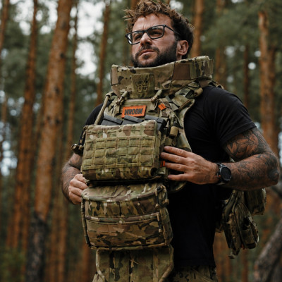 GHOST GEN5 WROOM Universal Ballistic Neck Protection with Class 2 Ballistic Protection According to DSTU. Color Multicam USA