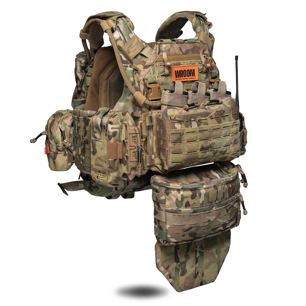 Бронежилет 6-го класса GHOST GEN5 PRO V3 с баллистической защитой 1-го класса. Цвет Мультикам