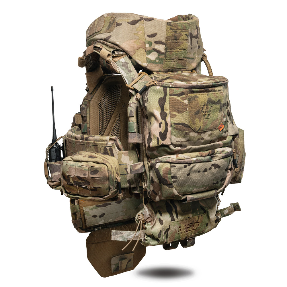 Бронежилет 6-го класса GHOST GEN5 V4+ с баллистической защитой 2-го класса. Цвет Мультикам