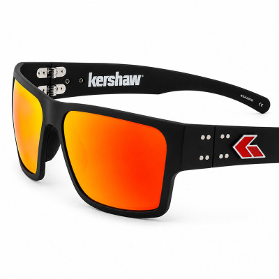 Kershaw × Gatorz Delta Protective Glasses — ANSI Z87+, Limited Edition, Black, Rose Sunburst Mirror