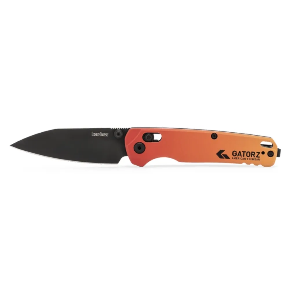 Kershaw × Gatorz Delta Protective Glasses — ANSI Z87+, Limited Edition, Black, Rose Sunburst Mirror