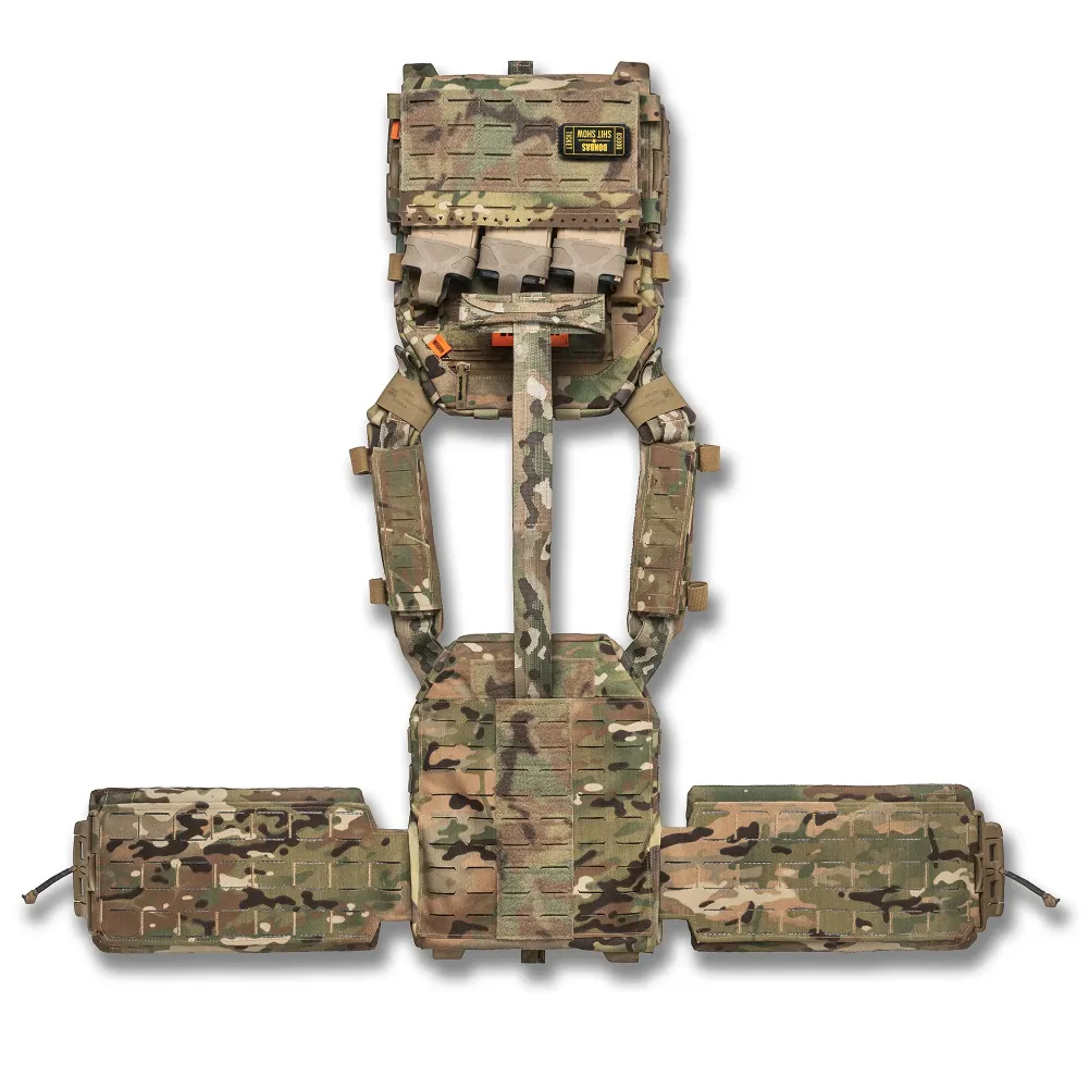 Комплект плитоноска GHOST GEN5 V2+ з РПС з балістичним захистом 2 класу, Колір Мультикам 