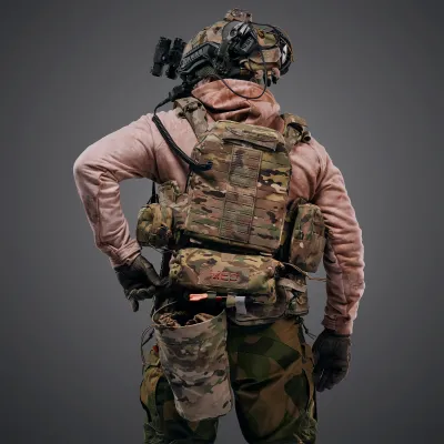 Комплект плитоноска GHOST GEN5 V2+ з РПС з балістичним захистом 2 класу, Колір Мультикам 