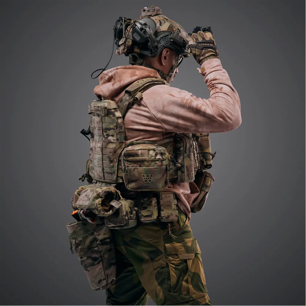Комплект плитоноска GHOST GEN5 V2+ з РПС з балістичним захистом 2 класу, Колір Мультикам 