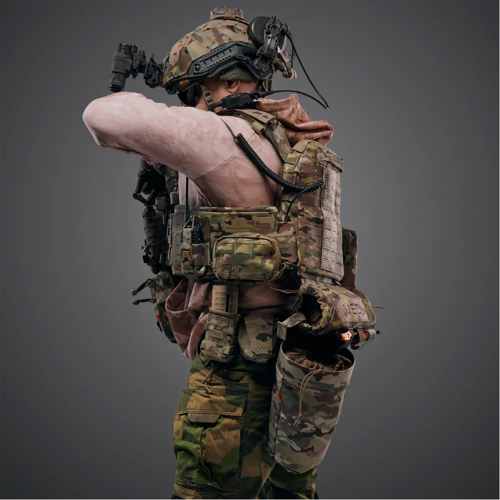 Комплект плитоноска GHOST GEN5 V2+ з РПС з балістичним захистом 2 класу, Колір Мультикам 