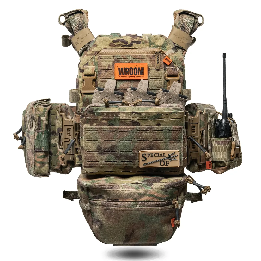 Комплект плитоноска GHOST GEN5 V2+ з РПС з балістичним захистом 2 класу, Колір Мультикам 