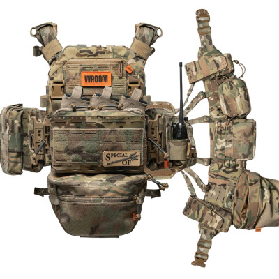 Комплект плитоноска GHOST GEN5 V2+ з РПС з балістичним захистом 2 класу, Колір Мультикам 