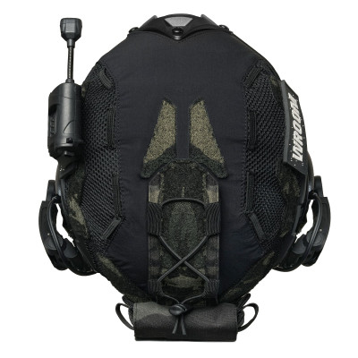 Ballistic Helmet FAST NIJ IIIA Black with Earmor M32 (X) Active Hearing Protection, Flashlight, and Cover Multicam Black USA