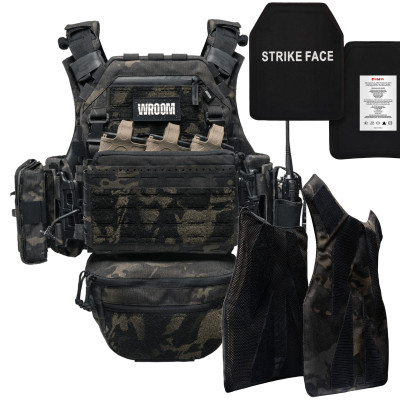Body Armor Level 6 GHOST GEN5 PRO V2+ with Level 2 Ballistic Protection. Color Multicam Black USA