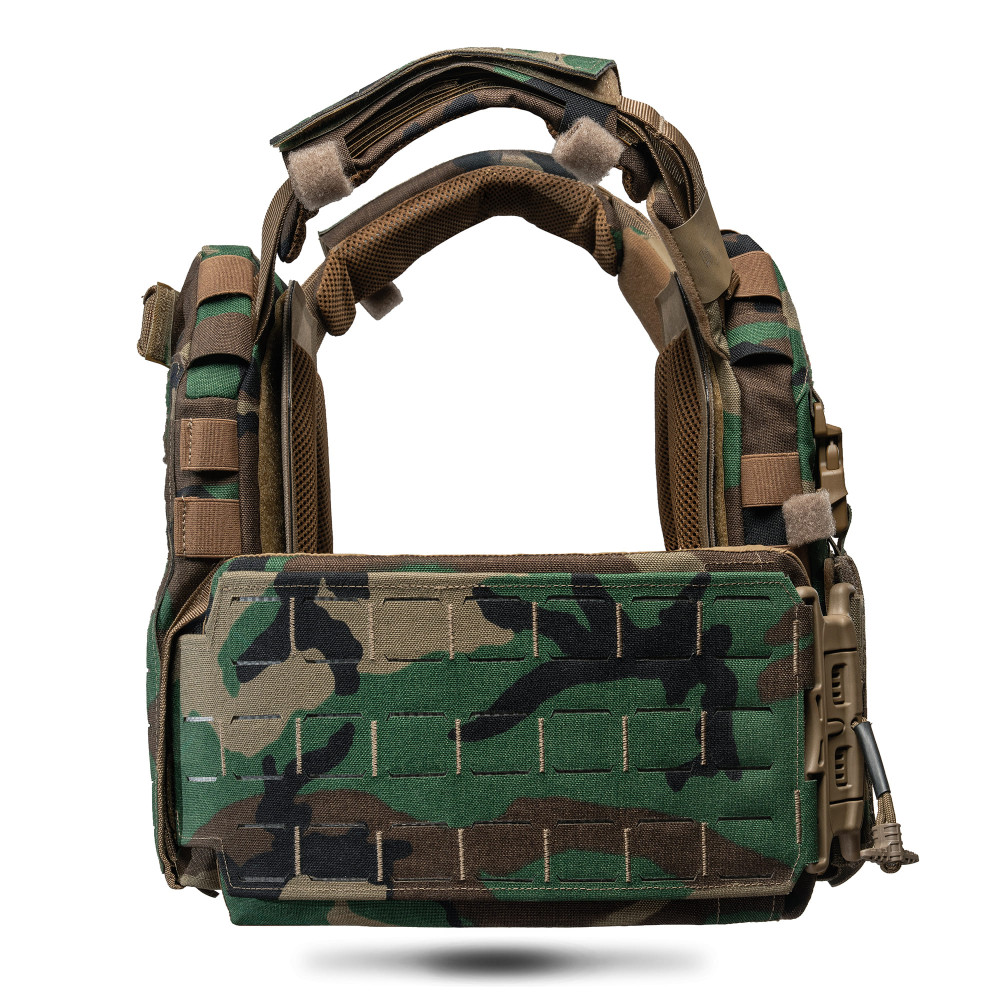 Set: GHOST GEN5 cummerbunds with 2M SPIDER/80 quick-release, 150×210 mm. Color Multicam Woodland