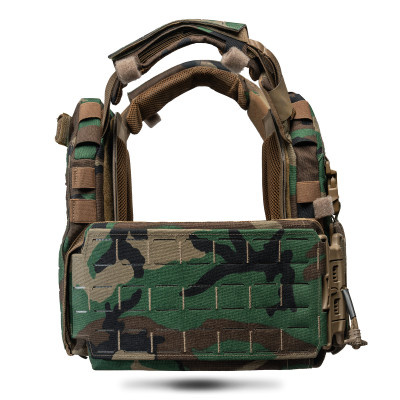 Set: GHOST GEN5 cummerbunds with 2M SPIDER/80 quick-release, 150×210 mm. Color Multicam Woodland