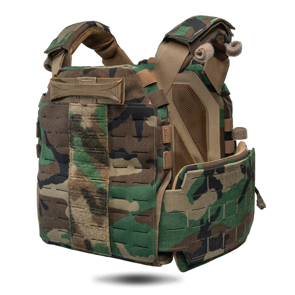 Set: GHOST GEN5 cummerbunds with 2M SPIDER/80 quick-release, 150×210 mm. Color Multicam Woodland