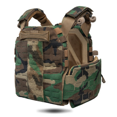 Set: GHOST GEN5 cummerbunds with 2M SPIDER/80 quick-release, 150×210 mm. Color Multicam Woodland