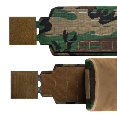 Set: GHOST GEN5 cummerbunds with 2M SPIDER/80 quick-release, 150×210 mm. Color Multicam Woodland