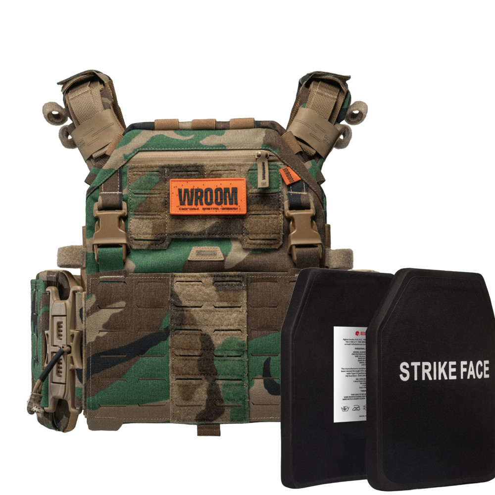 GHOST GEN5 Level 6 body armor with Level 1 ballistic protection. Color Multicam Woodland