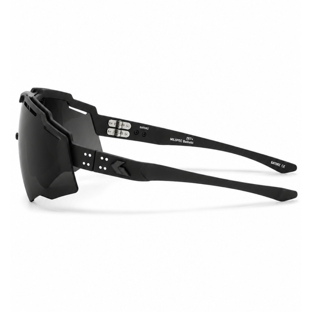 Protective Glasses Gatorz Blastshield B2 — ANSI Z87+, MILSPEC Ballistic, Black, Smoke Anti-Fog