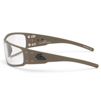 Protective Eyewear Gatorz Magnum Photochromic ANSI Z87.1 Mil-Spec Ballistic, Tan Cerakote
