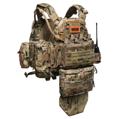 Улучшенный плитник GHOST GEN5 V3 с баллистической защитой 1-го класса. с плакардом под AK/AR. Цвет Мультикам