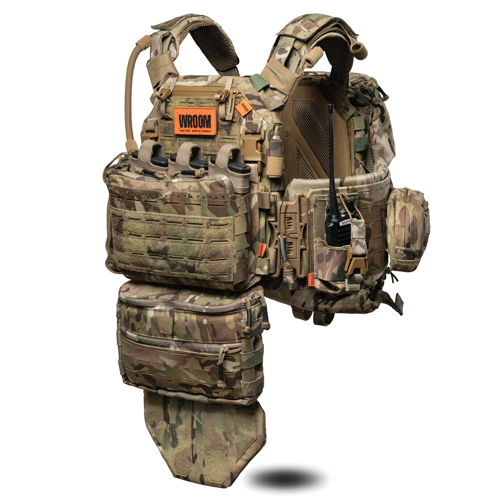 Улучшенный плитник GHOST GEN5 V3 с баллистической защитой 1-го класса. с плакардом под AK/AR. Цвет Мультикам