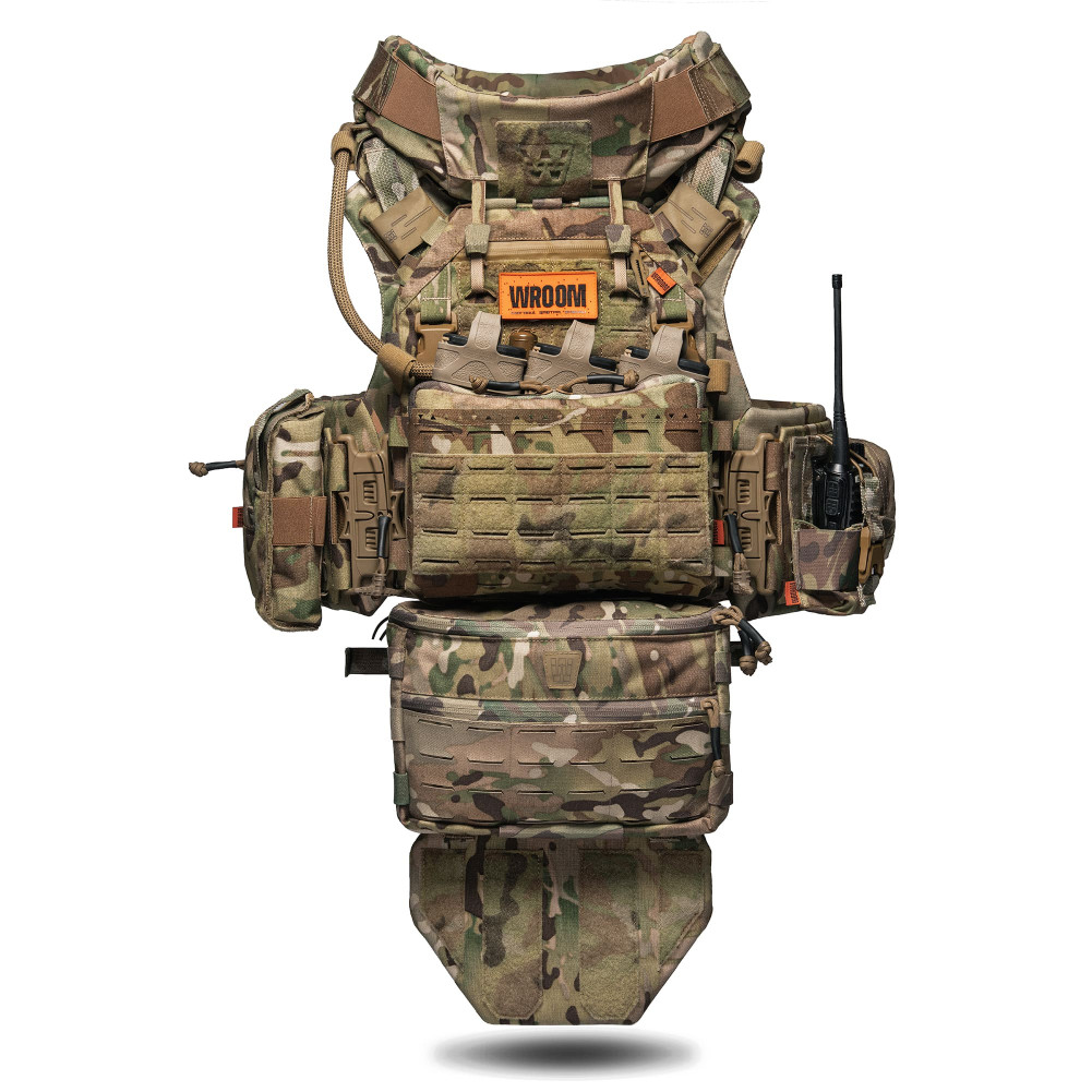 Бронежилет 6-го класса GHOST GEN5 PRO V4 с баллистической защитой 1-го класса. Цвет Мультикам