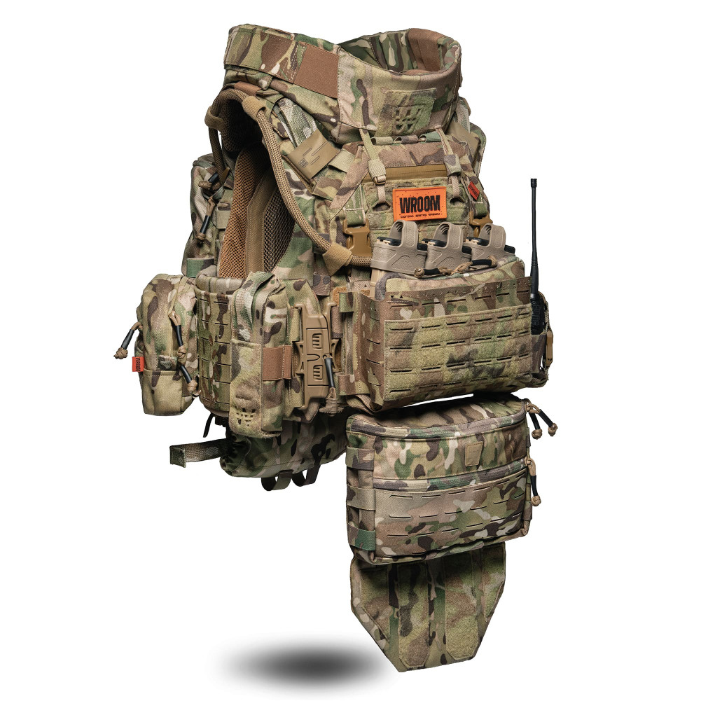 Бронежилет 6-го класса GHOST GEN5 PRO V4 с баллистической защитой 1-го класса. Цвет Мультикам