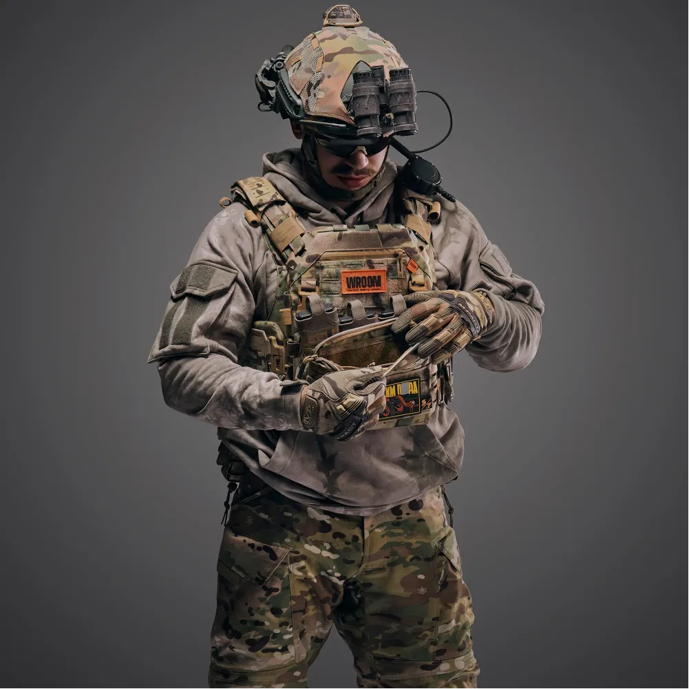 GHOST GEN5 PRO V1+ Class 6 Body Armor Kit with Load-Bearing System and Class 2 Ballistic Protection, Multicam Color