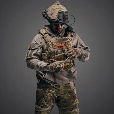 GHOST GEN5 PRO V1+ Class 6 Body Armor Kit with Load-Bearing System and Class 2 Ballistic Protection, Multicam Color