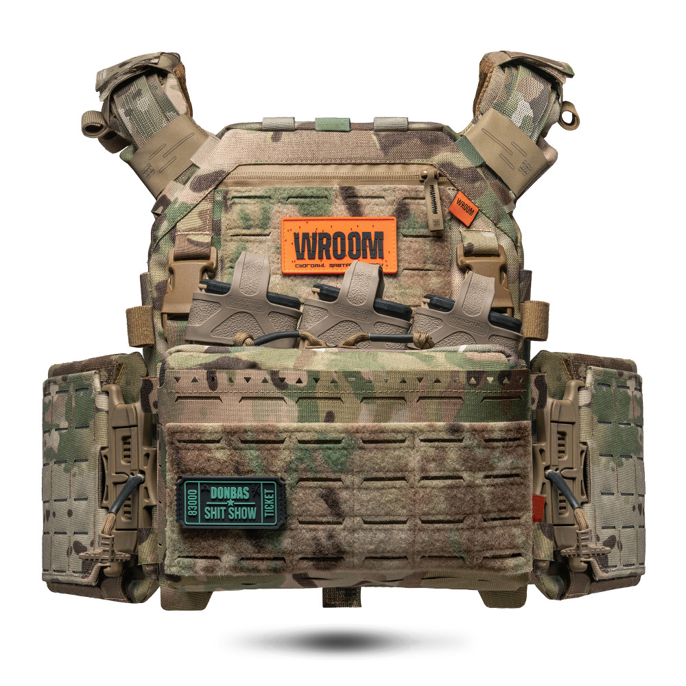 Плитоноска покращенна GHOST GEN5 з плакардом для AK/AR. Колір Мультикам/MultiCam USA