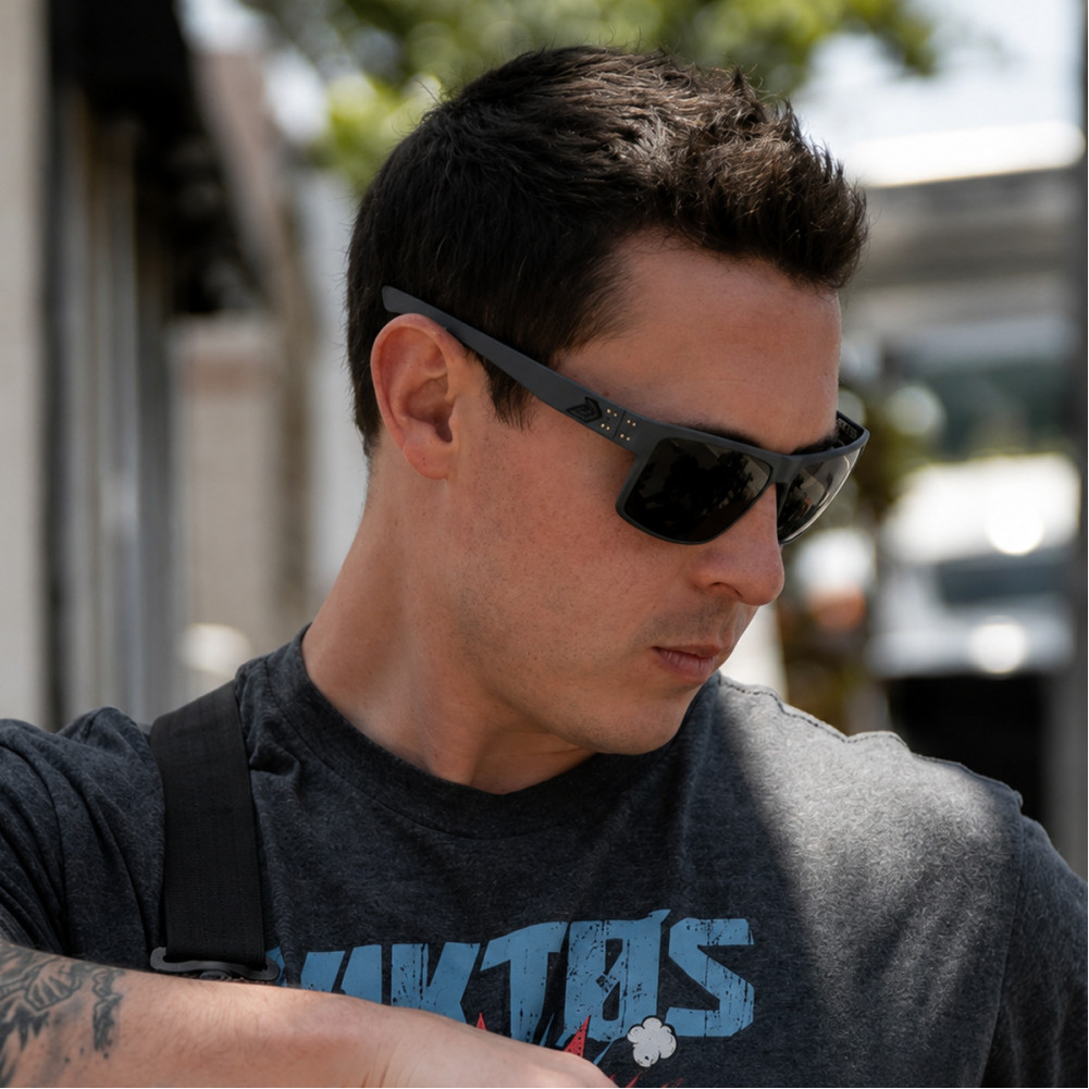 Gatorz Rig Protective Glasses — ANSI Z87+, Slate Cerakote, Smoke
