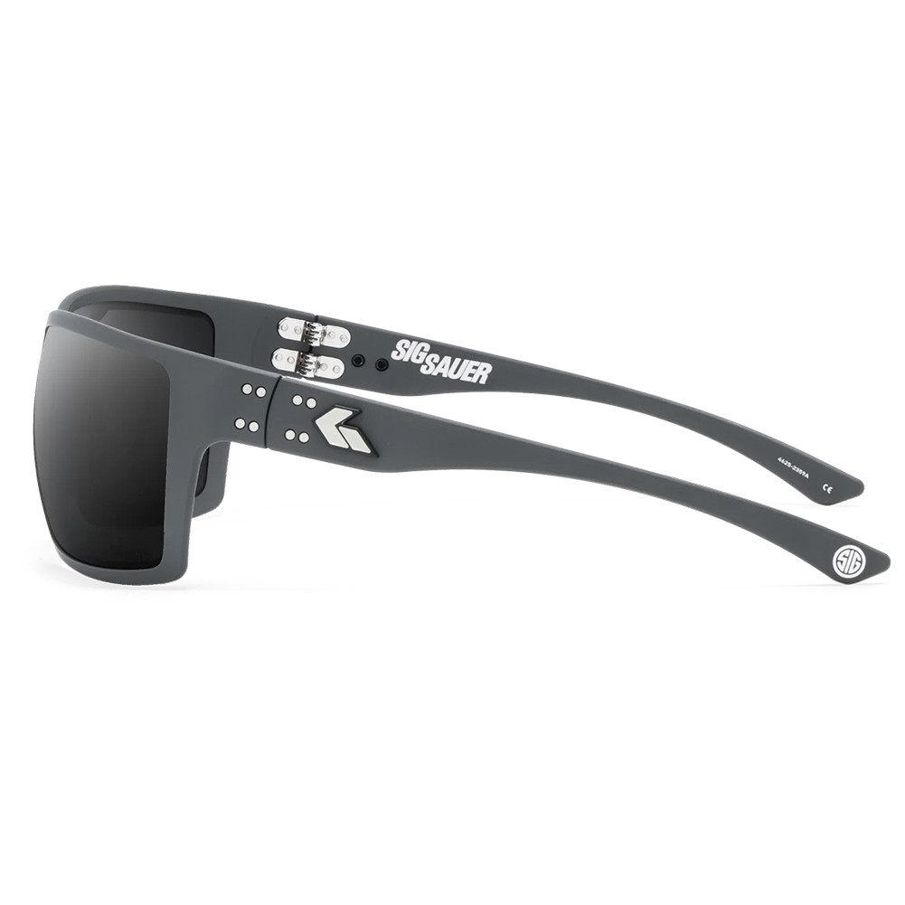 Gatorz SIG SAUER Marauder Protective Glasses — ANSI Z87+, Limited Edition, Dark Gray, Polarized Smoke