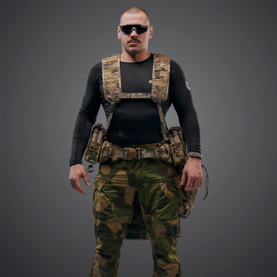 Ремінно-плечова система Ghost Gen5 V4 з SQUADRON. з балістичним захистом 1-го класу. Колір Мультикам
