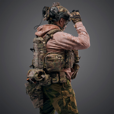 Бронежилет 6 класу GHOST GEN5 PRO V2+ з балістичний захист 2-го класу. Колір Мультикам/MultiCam