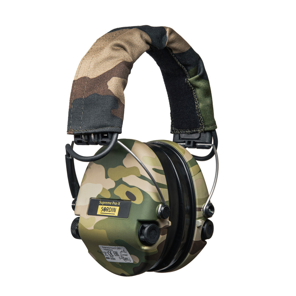 Активні навушники Sordin Supreme Pro-X LED Camo. Колір Мультикам