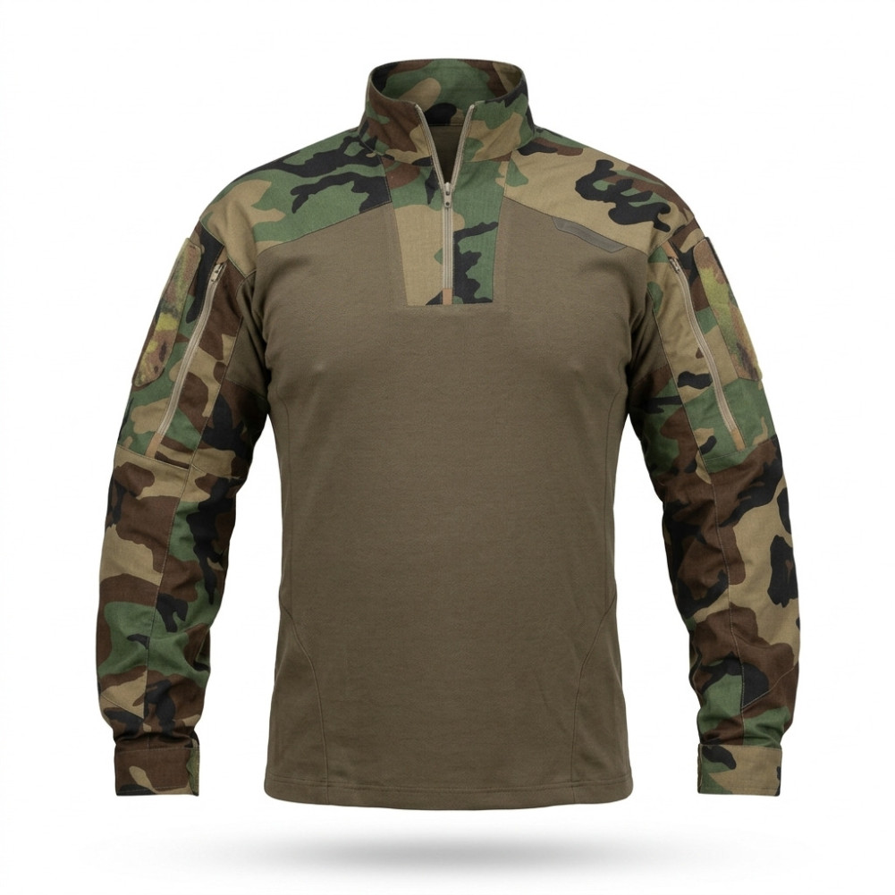 Лімітована тактична сорочка WroomxCombator Breathable для польових умов. Колір Multicam Woodland