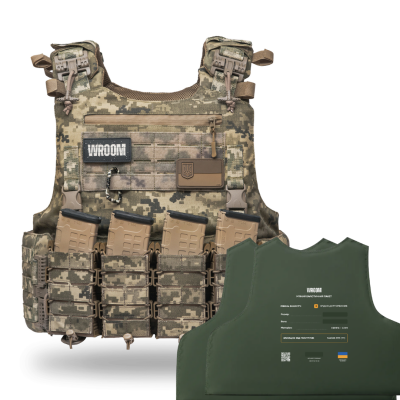 Lightweight body armor OTAMAN Gen4 V1+, Class 2 with side protection and increased coverage area. Color Pixel