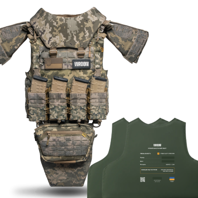 Lightweight Body Armor OTAMAN V5 with Class 1 Ballistic Protection for M/XL Plates. Color Pixel.