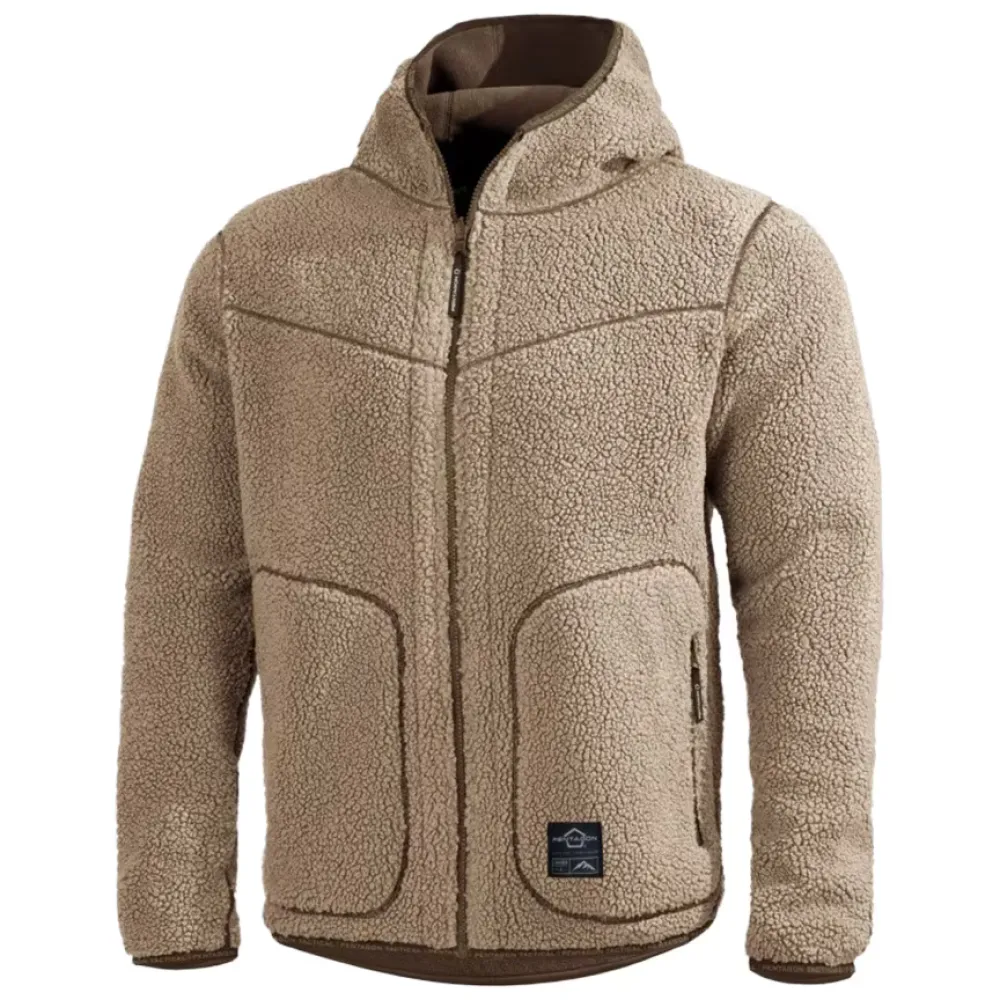 Флісова куртка-кофта Pentagon IANOS SHERPA 2-IN-1, Колір Хакі