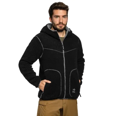 Флісова куртка-кофта Pentagon IANOS SHERPA 2-IN-1, Колір Чорний