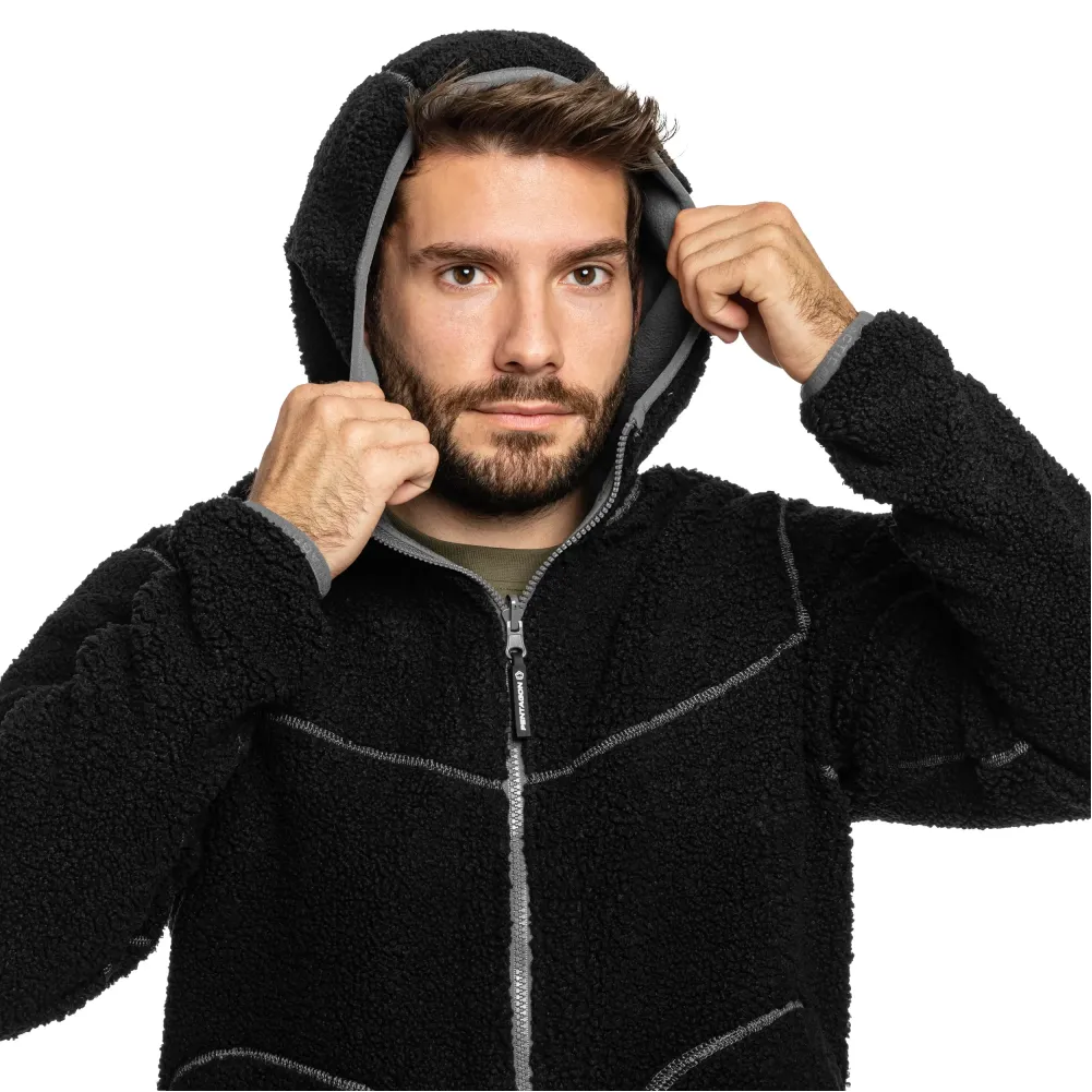 Флісова куртка-кофта Pentagon IANOS SHERPA 2-IN-1, Колір Чорний