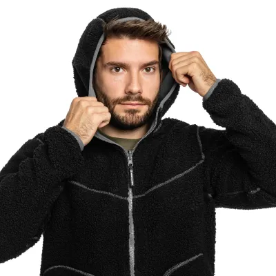 Флісова куртка-кофта Pentagon IANOS SHERPA 2-IN-1, Колір Чорний