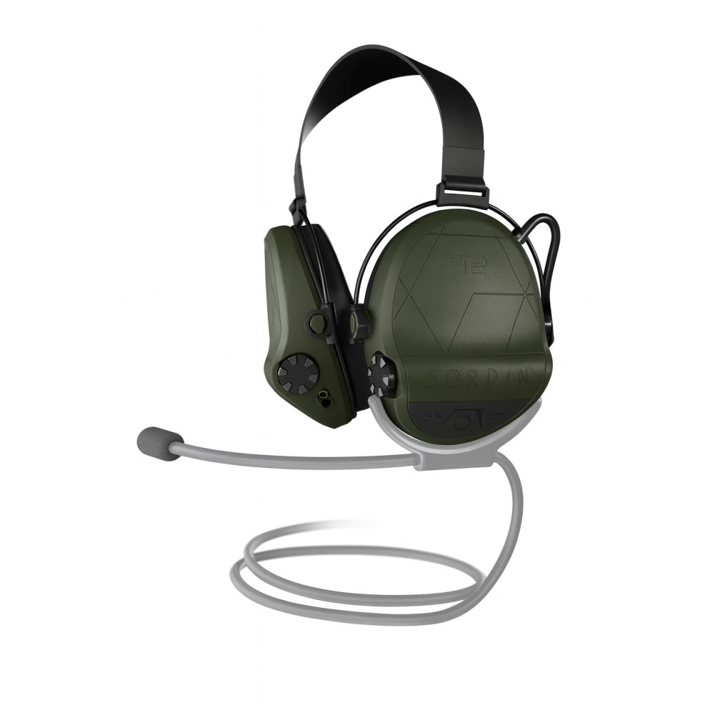 Активні навушники Sordin Supreme T2 Neckband . Колір Оливковий