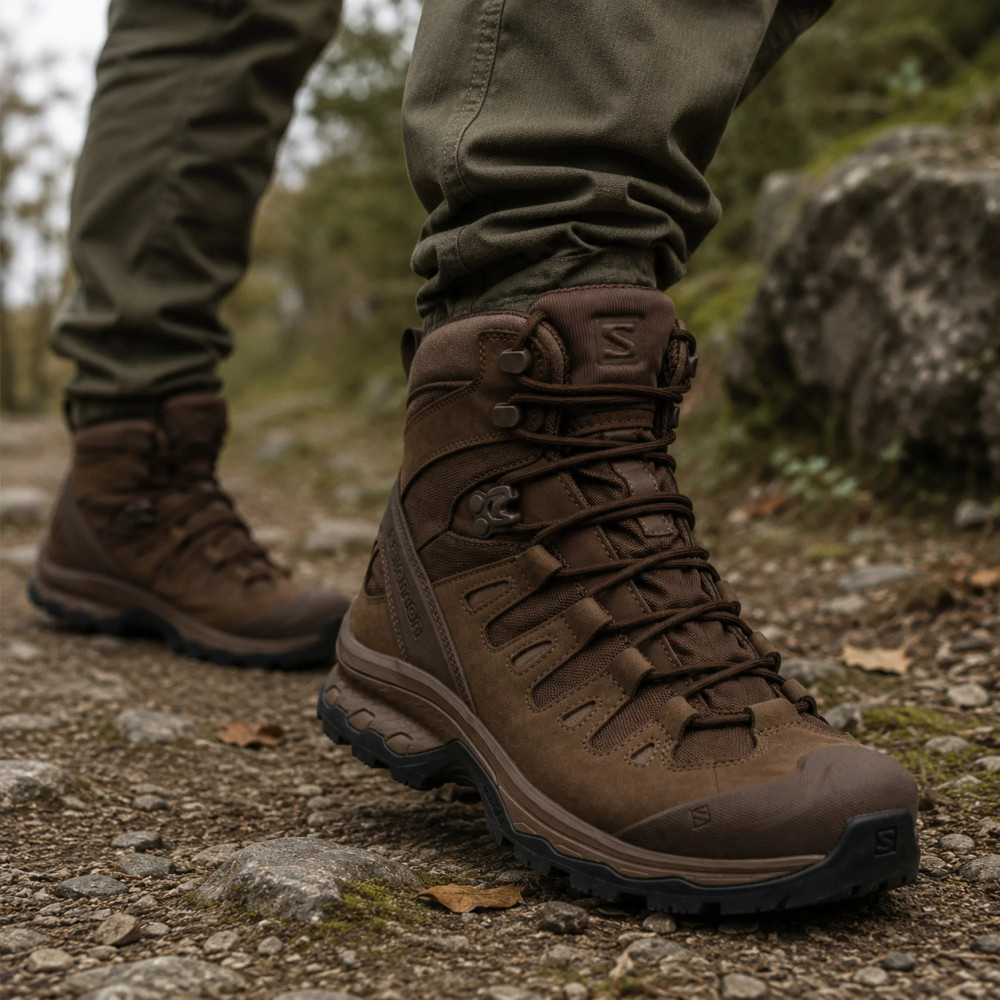 Тактические ботинки Salomon Quest 4D Forces 2. Цвет Коричневые