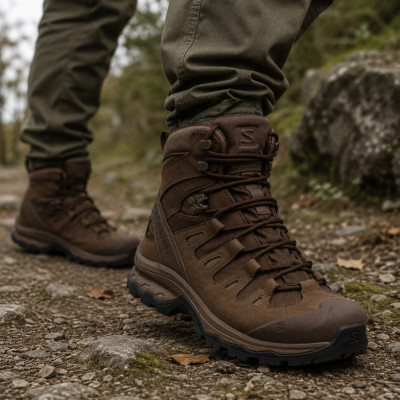 Тактические ботинки Salomon Quest 4D Forces 2. Цвет Коричневые