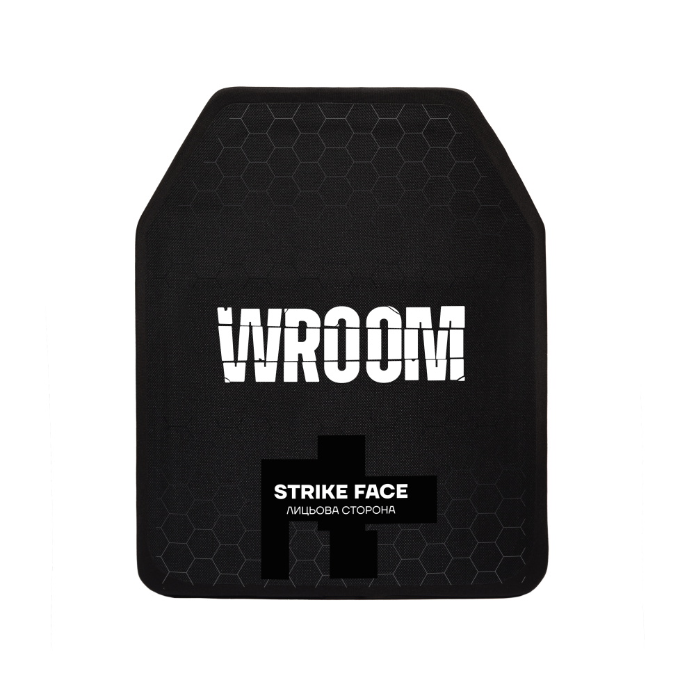 Комплект полегшених керамічних бронеплит 6-го класу від WROOM. 2.5 кг, розмір 25х30 см